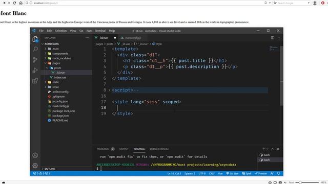 How to use SASS ( SCSS ) in NuxtJS смотреть онлайн