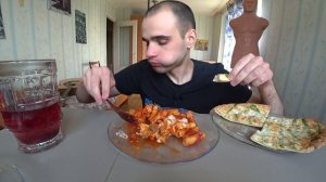 МУКБАНГ АСМР ПАСТА МЯСНАЯ / ПАСТА ПЕСТО/ СЫРНЫЕ ПАЛОЧКИ/ СОУС/ ДОДО ПИЦЦА/ EATING ASMR Mukbang #808
