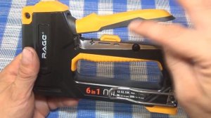 Степлер строительный 6в1, степлер мебельный RAGE VIRA