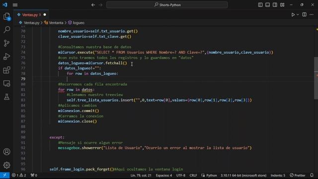 Ingreso al sistema con Validación Login Python Tkinter Sqlite смотреть онлайн