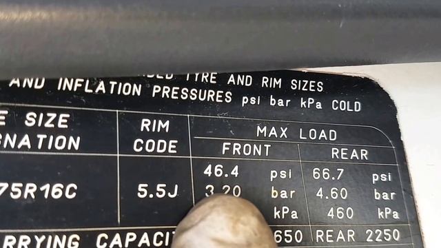 How to check Tyre size and pressure on Ford Transit 2004 смотреть онлайн