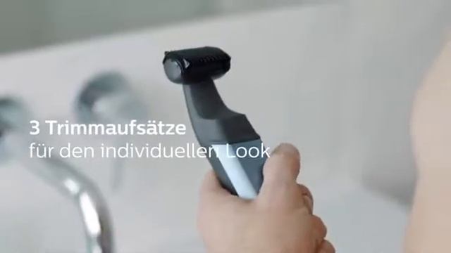 Philips BG3015 15 Bodygroom Series 3000 Hautfreundlicher Körperrasierer Mit 3 Trimmaufsätzen