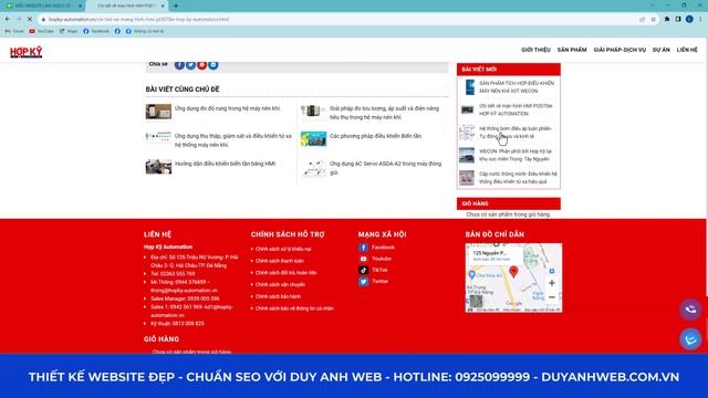 Mẫu Website Chuẩn Seo - Giao Diện Demo  Cty Tự Động Hóa Mã Số CTTDHP11