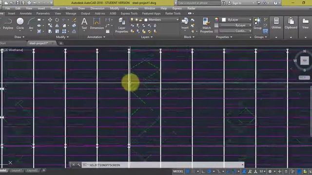 selection off screen (AutoCAD 2018) смотреть онлайн