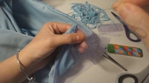 Как пришить регилин (кринолин) к низу юбки/Как спаять регилин без паяльника/Работа с регилином