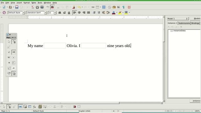 Fill in the blanks in a form in LibreOffice смотреть онлайн