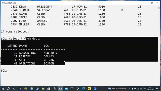 ORACLE 19c tutorials || Demo - 4 || by Mr. Murali On 09-06-2023 @4PM IST смотреть онлайн