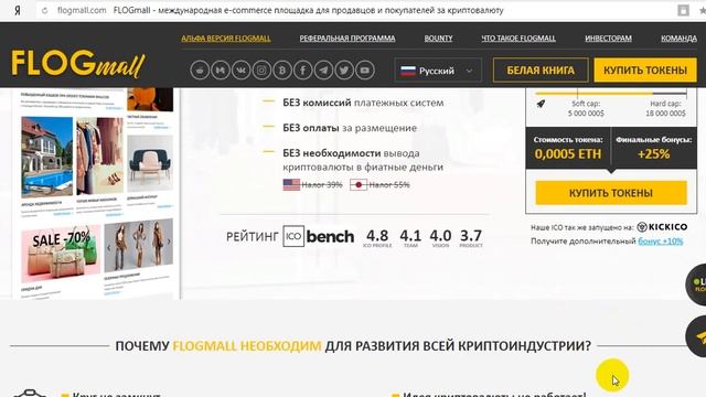 Обзор проекта FLOGMALL - знакомство с проектом смотреть онлайн