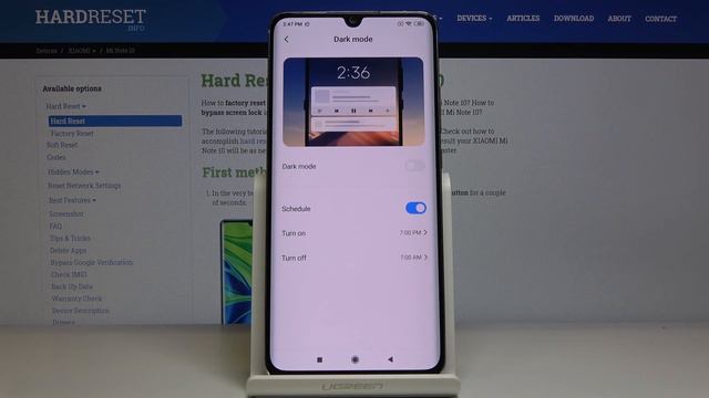 How to Activate Dark Mode in XIAOMI Mi Note 10 – Invert Colors смотреть онлайн