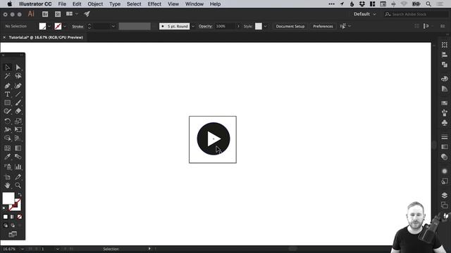 Design a Play Icon Illustrator Tutorial смотреть онлайн