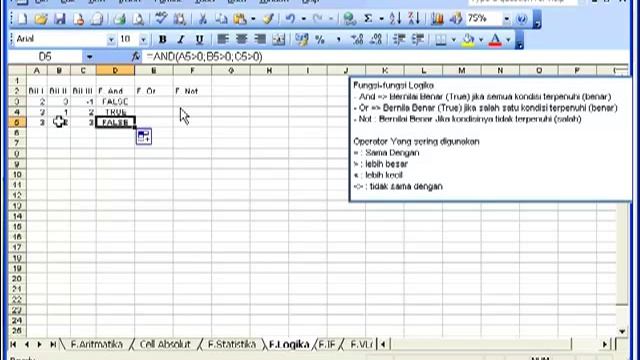 Excel 2003 Fungsi Logika смотреть онлайн