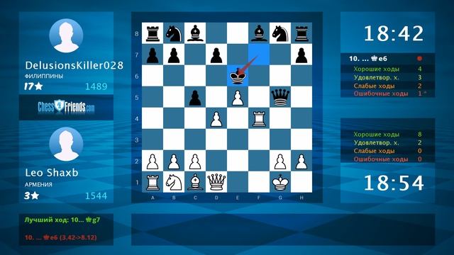 Chess Game Analysis: Leo Shaxb - DelusionsKiller028 : 1-0 (By ChessFriends.com) смотреть онлайн