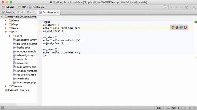 PHP Tutorial - #44 - ob_start(); ob_end_flush(); ob_end_clean(); смотреть онлайн