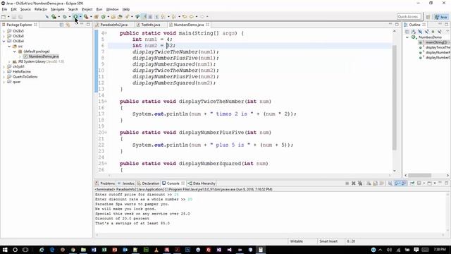Java Programming 1 - Chapter 3 Exercises 4 & 6 смотреть онлайн