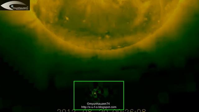 UFO and Anomalies near the Sun Pictures of NASA SOHO on August 20, 2012 смотреть онлайн