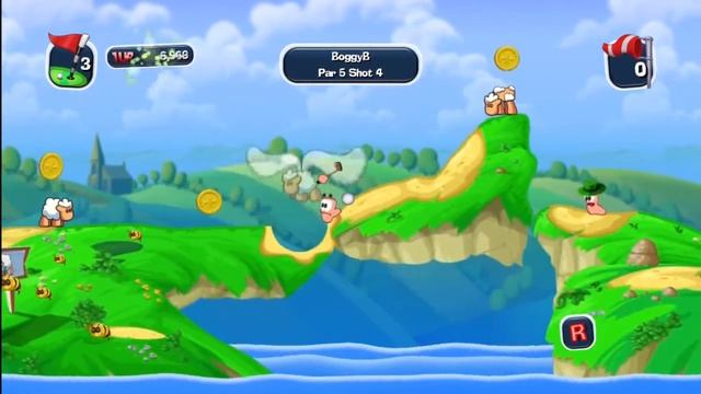 Worms Crazy Golf PS3 смотреть онлайн