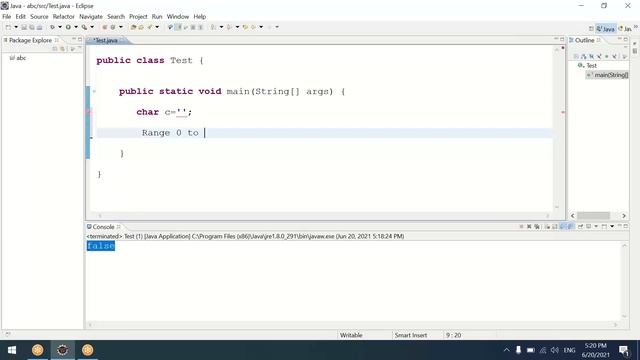 #6 Core Java | boolean and char data types | char hold int value смотреть онлайн