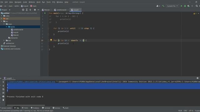 #3 Kotlin - loop and Range( .. , until, downTo ,step) смотреть онлайн