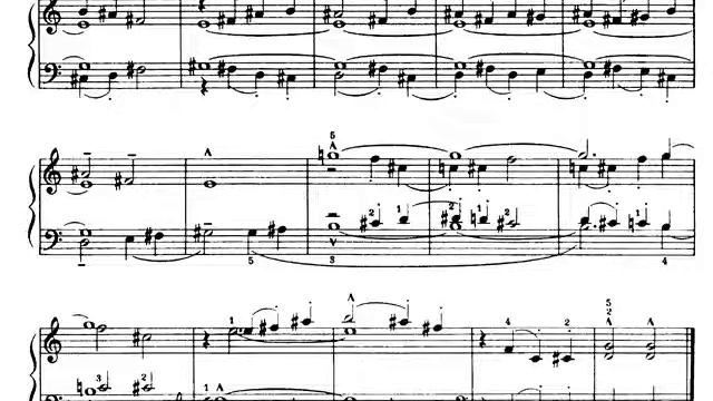 Béla Bartók Piano Mikrokosmos Volumen 3. 72. Dragons Dance. Partitura смотреть онлайн