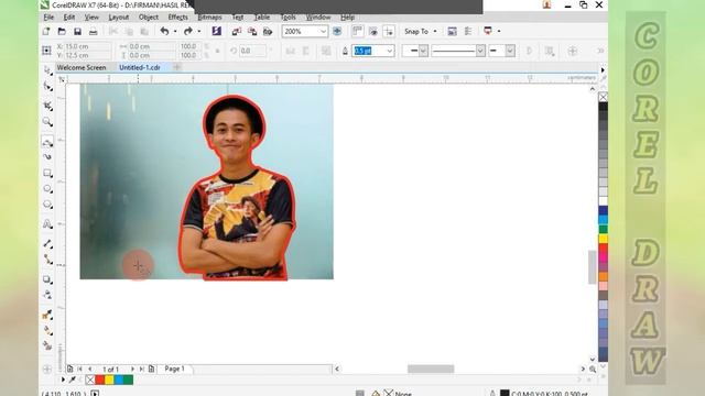 Cara memotong gambar dengan coreldraw смотреть онлайн