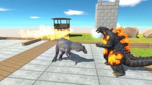 Evolution Of Godzilla's Atomic Battle VS Dinosaurs and Monster - Animal Revolt Battle Simulator