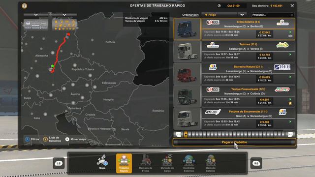 Errando a Rua e Pequenas Entregas| Euro Truck Simulator 2 #04 | Não comentado =) смотреть онлайн