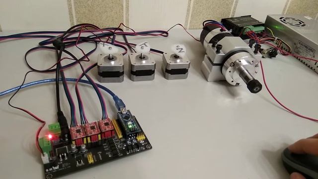 Arduino CNC shield 2.7 управление скоростью шпинделя смотреть онлайн