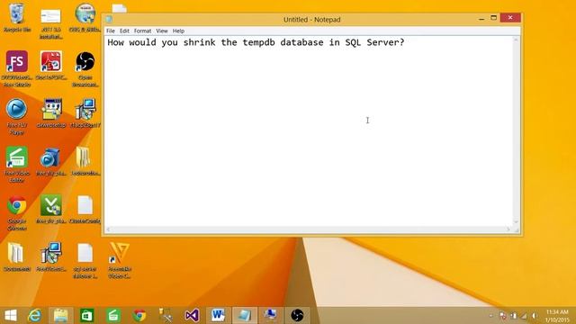 SQL Server Interview Question | How would you shrink the tempdb database in SQL Server смотреть онлайн