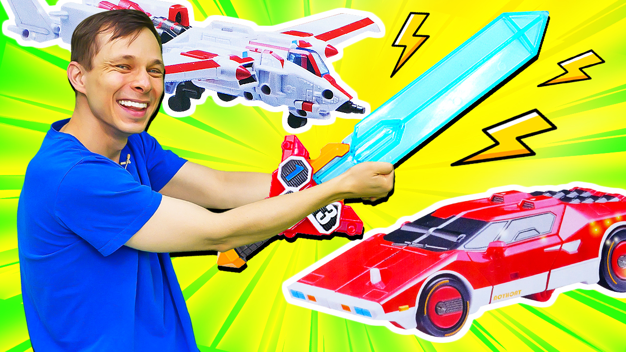 Как Робот Тобот Кинг Титан умеет трансформироваться? Игрушки для детей - игры с трансформерами смотреть онлайн