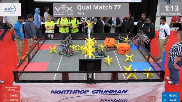 Qualification Match 77 - Arts Division - VEX Worlds 2017 смотреть онлайн