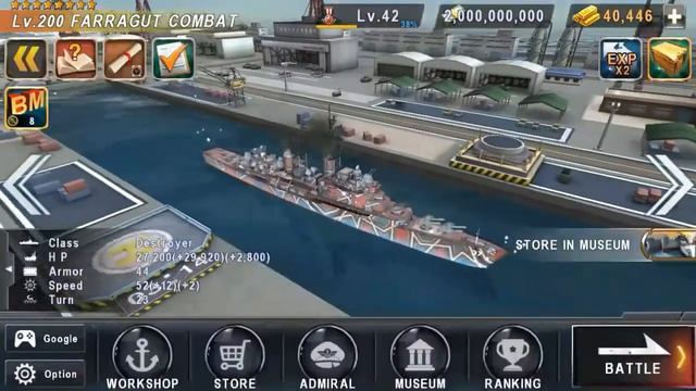 FARRAGUT COMBAT _ UPGRADE MAX LV 200 _ Warship Battle смотреть онлайн