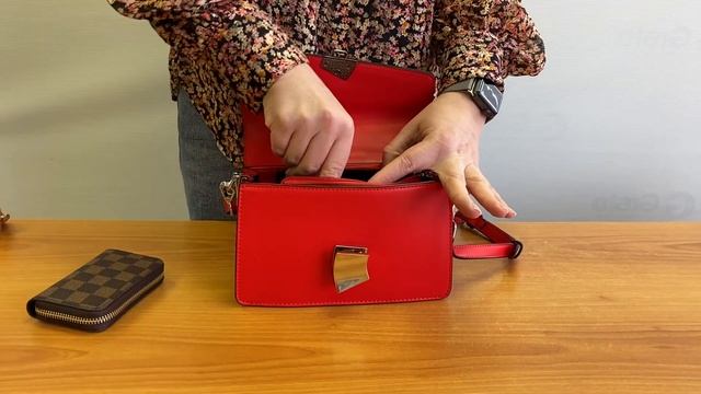 Сумки оптом 2020 – Сумка кросс-боди из эко-кожи с акцентным замком 2159PJ0420 смотреть онлайн