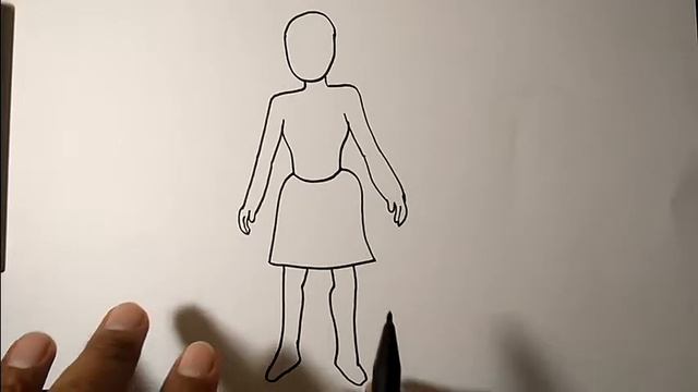 How to draw people for beginners | WOMAN смотреть онлайн