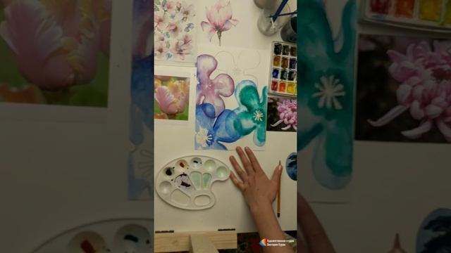 ✅Прямая трансляция✅ ✍ Рисуем цветы акварелью смотреть онлайн