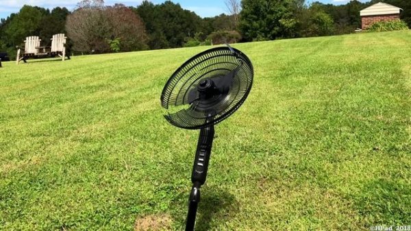 Comfort Zone Pedestal Fan Destruction