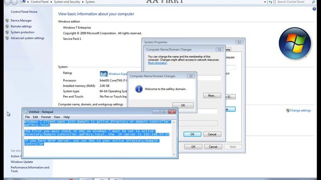 How to Windows 7 Join Domain to Active Directory Windows Server 2016 смотреть онлайн