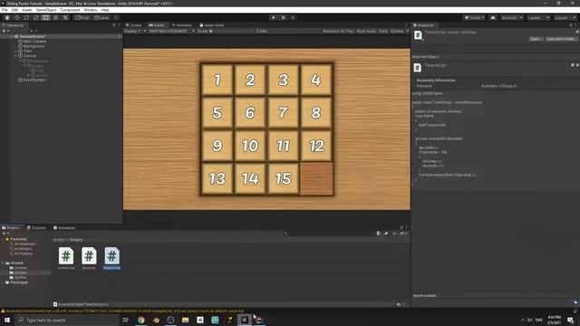 How to create Sliding Puzzle in Unity - Part 4 (Checking if the puzzle is solved and Timer) смотреть онлайн