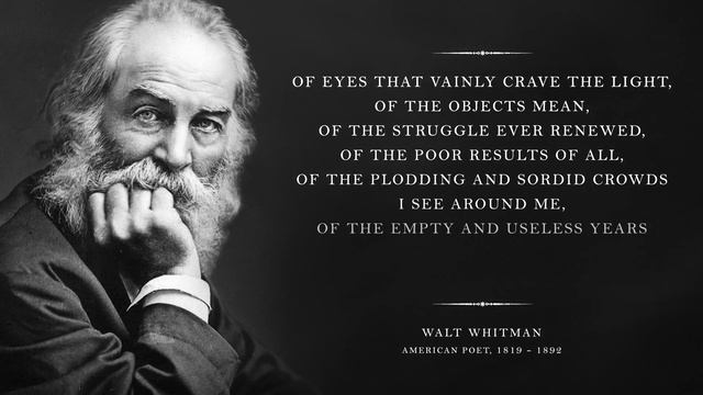 O Me! O Life! - Walt Whitman (Powerful Life Poetry) смотреть онлайн