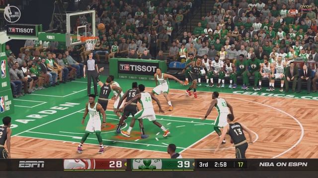 Upgraded Atlanta Hawks visit the Boston Celtics. Both teams in City Jerseys! [NBA2K21 Fully Modded смотреть онлайн