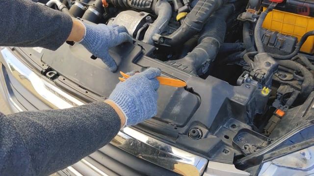 Как отмыть радиатор автомобиля. Peugeot 308 T9 2015