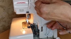 Заправка ниток в оверлок Janome T-34 / ЛАЙФХАК