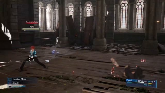Final Fantasy VII Remake: (Hard) - Cloud vs Reno with a Nailed Bat смотреть онлайн