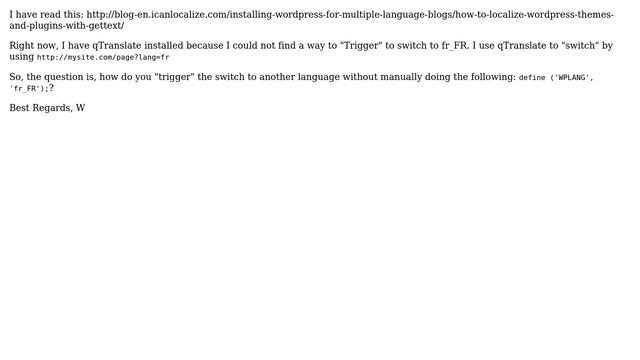 Wordpress: Trigger language change in Wordpress смотреть онлайн