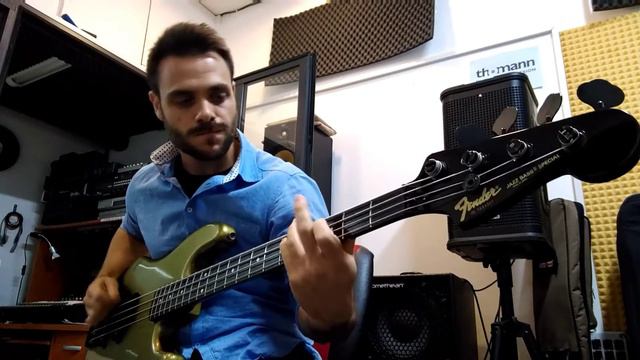Fender Jazz Bass Special PJ-555 1986 Japan + Line 6 Helix/Stagesource L2m w/L6 link смотреть онлайн