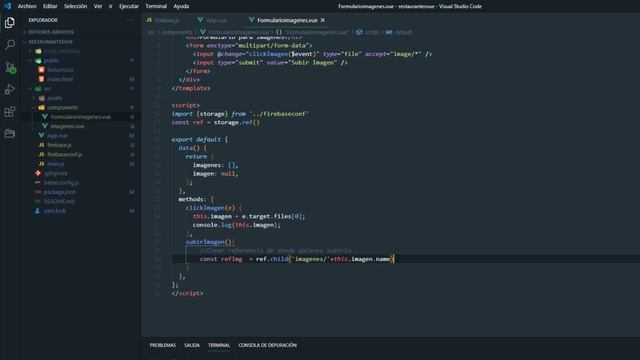 SUBIR IMÁGENES A FIREBASE CON VUE.JS CON FIREBASE.STORAGE- PARTE 1 смотреть онлайн