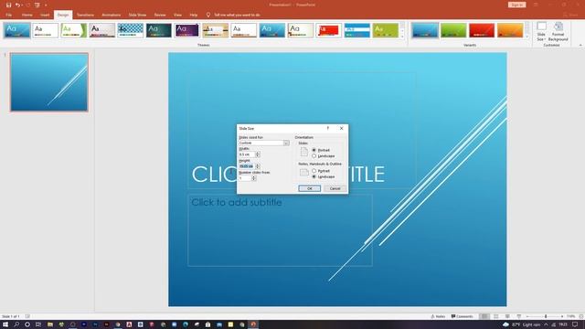 Power Point l Microsoft PowerPoint l Page Setup l A5, A4, A3, A2, A1, A0 any paper size setting l смотреть онлайн