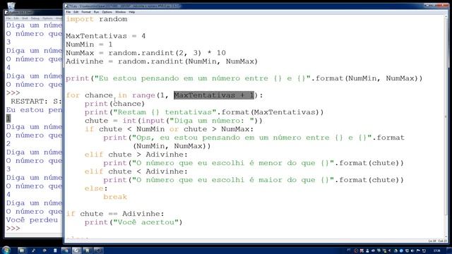 [#20] Adivinhe o número no Python (Parte 4) смотреть онлайн