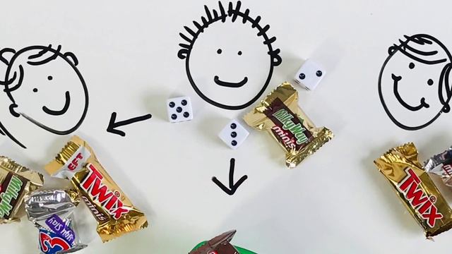 Halloween Dice Game Like LCR but with Candy and a Twist - Halloween Candy Bowl Dice Game Rules смотреть онлайн
