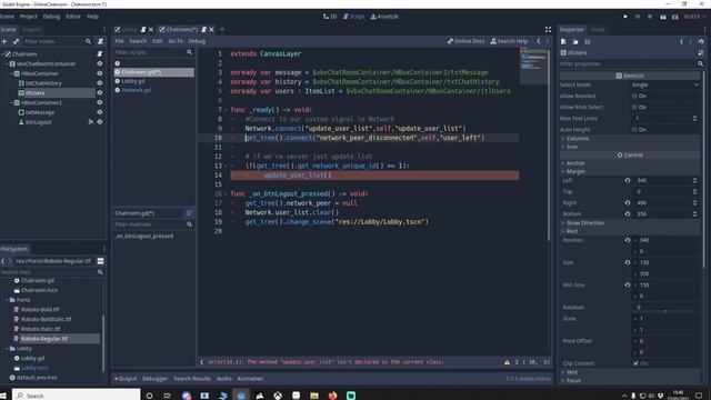 GODOT Networking Online Chat Room смотреть онлайн