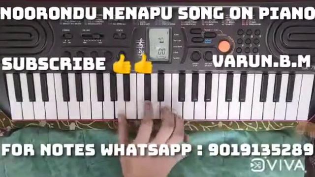 Noorondu Nenapu Song On Piano Check Description Box смотреть онлайн